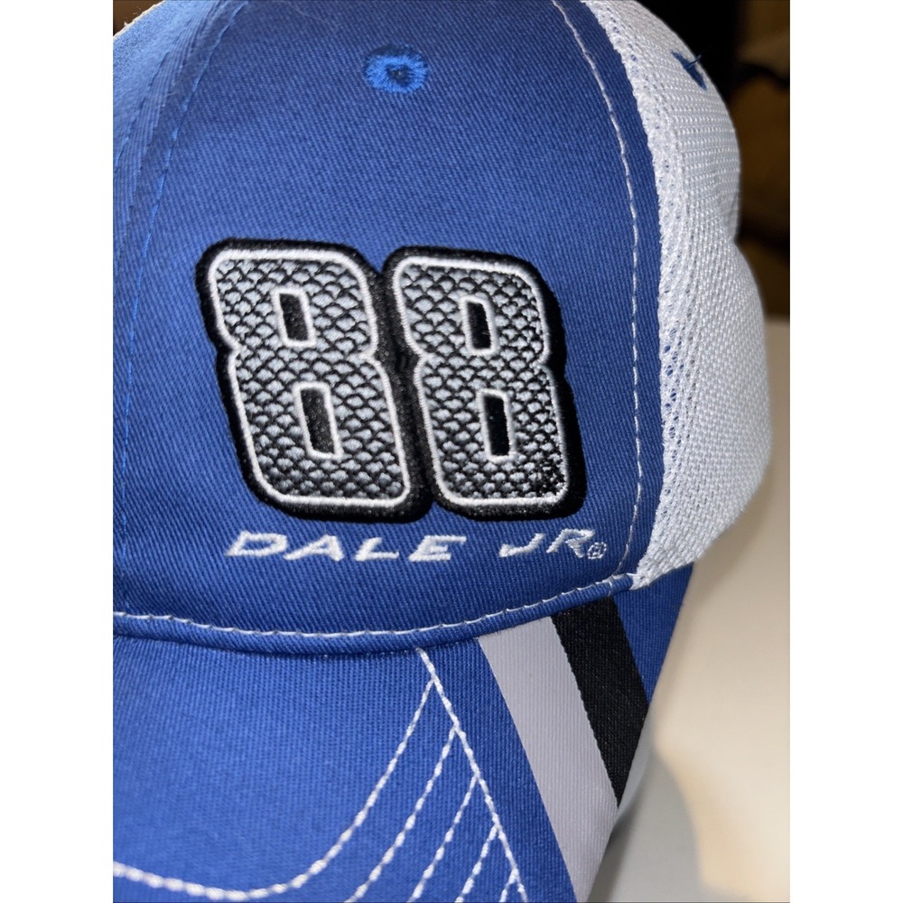 Dale Earnhardt Jr. Blue #88 Valvoline‎ NASCAR Mesh Trucker Hat Adjustable Back
